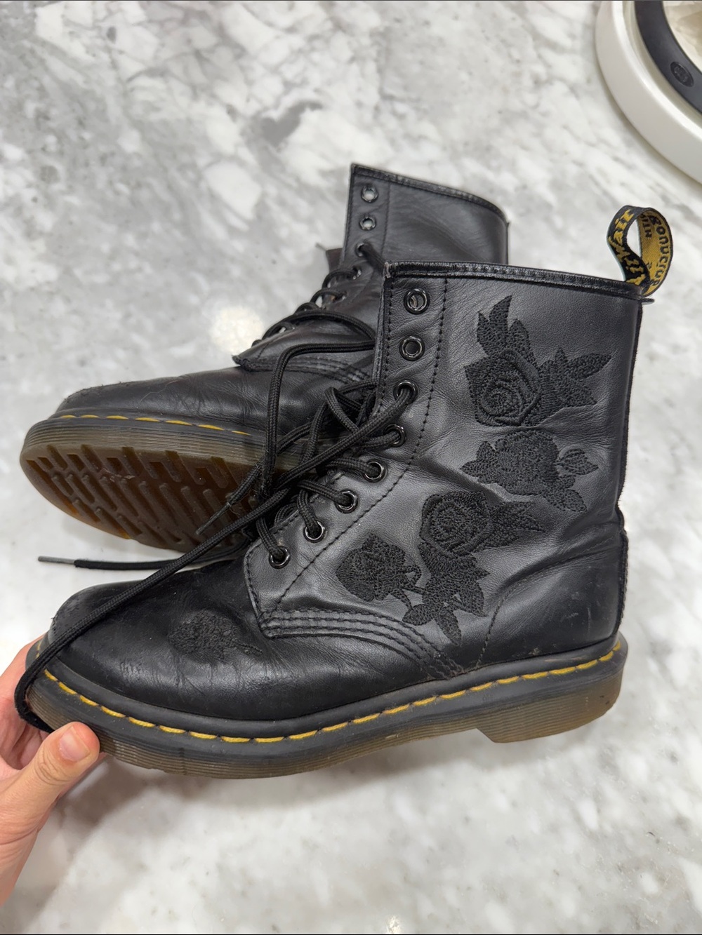 Dr. Marten's 1460 VONDA MONO WOMEN'S FLORAL BOOTS